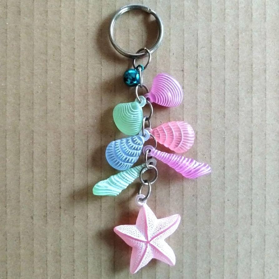 Amazon.co.jp: 平成 レトロ 貝 貝がら お土産 キーホルダー